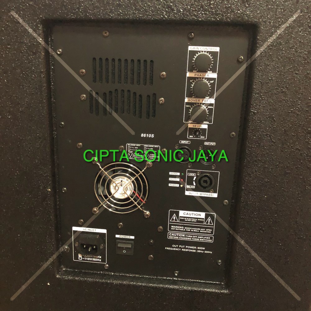 JUAL 1 BUAH BOX SUBWOFER AKTIF ISI PD154 MODEL PRECISION DEVICES CUSTOM 1000 WATT