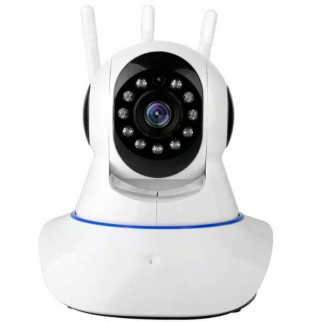 Ip Camera CCTV Wifi With 3 Antena Wireless P2P HD 720p   Infrared Night Vision