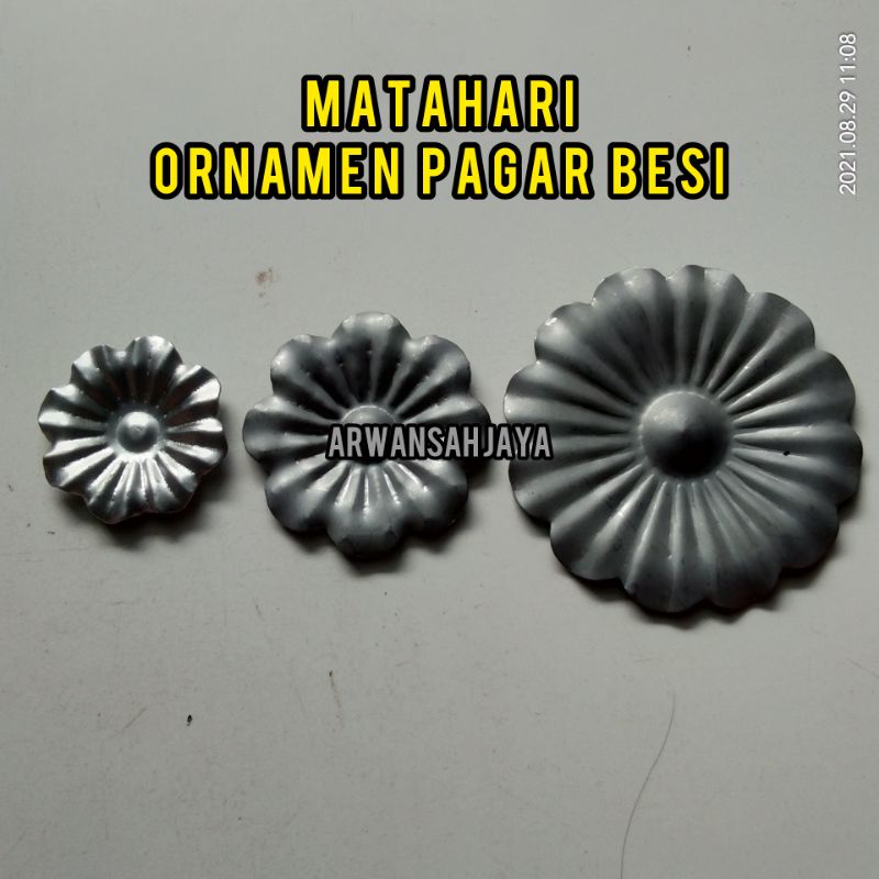 MATAHARI ORNAMEN PAGAR BESI