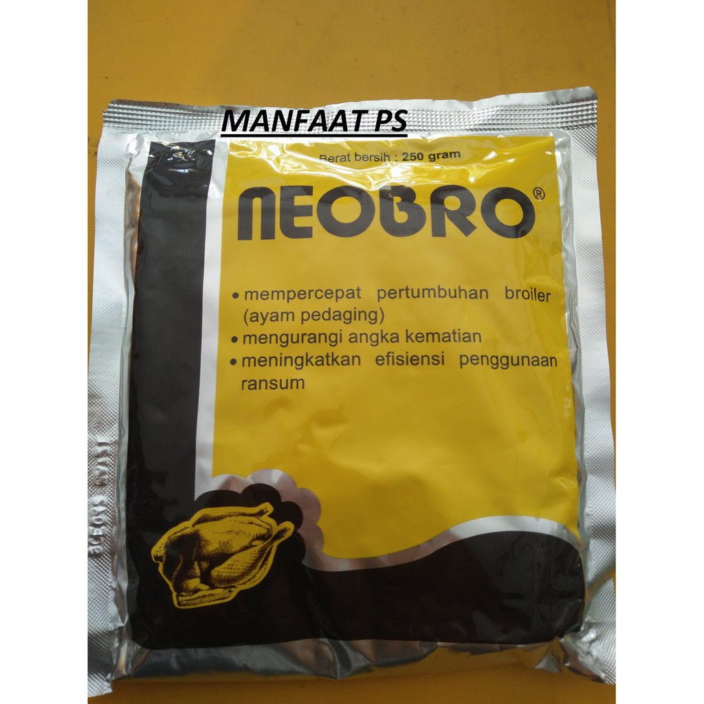 neobro serbuk 250 gram obat unggas