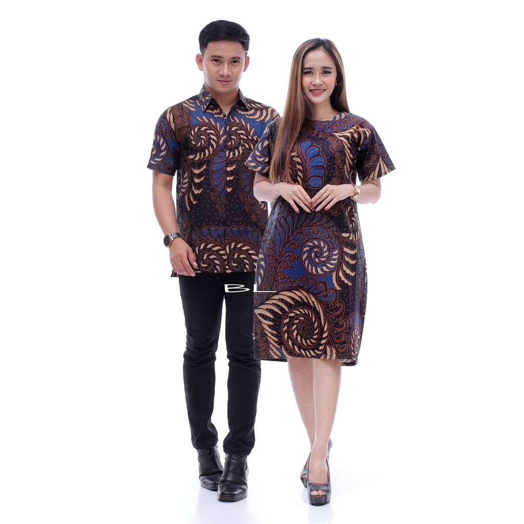 Maura Couple - Sania Ruffle Batik Couple Ori Ndoro Jowi DNT Garansi Termurah Shopee MERAK-BAJU NATAL-4