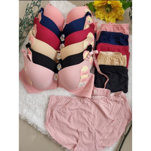 Bra Set Tally Kain Satin Pakaian Dalam Wanita Set