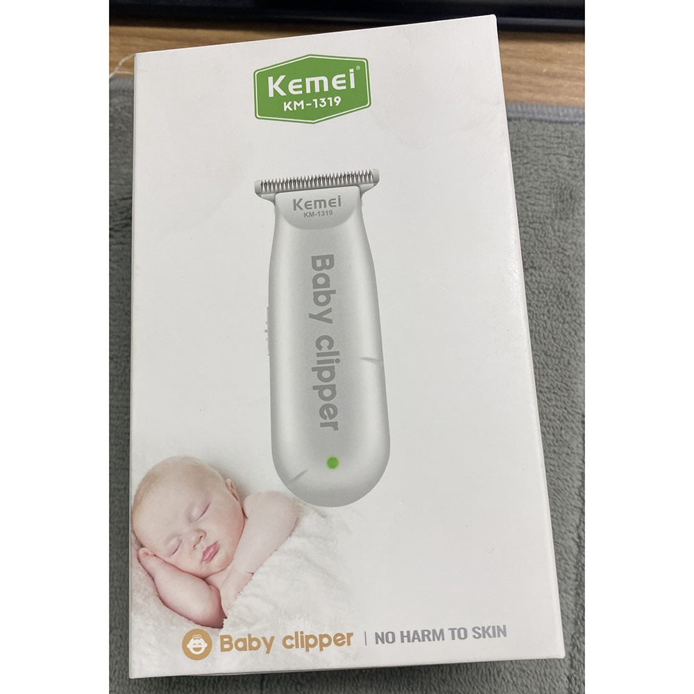 Alat Cukur Rambut Bayi Elektrik Baby Clipper Shaver Trimmer - KM-1319 - White