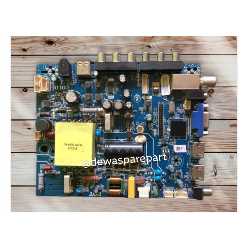 MB - MAINBOARD - MESIN TV POLYTRON PLD 32D7520 - 32 D 7520 - 32D7520E - 32D7520 E
