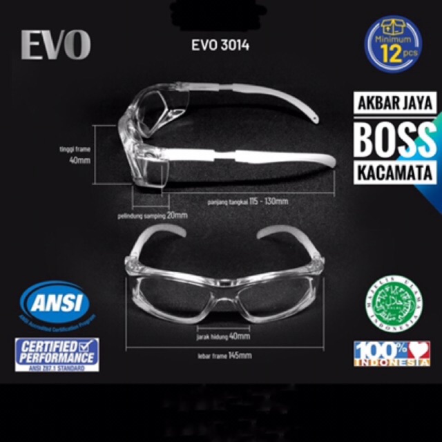 Jual Kacamata Safety Glasses Apd Alat Pelindung Diri Google Clear Lab Medis Transparan Shopee