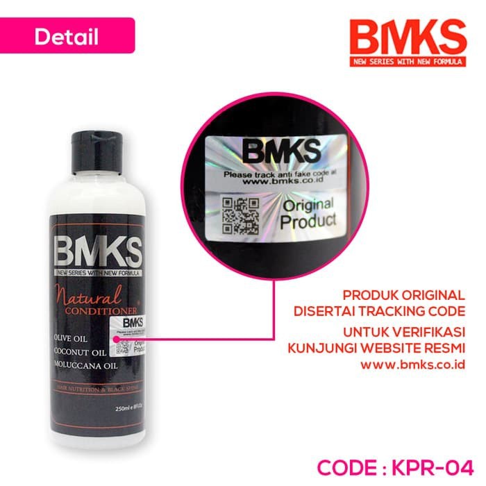 BMKS NATURAL CONDITIONER SHAMPO RAMBUT 250ml ASLI BPOM