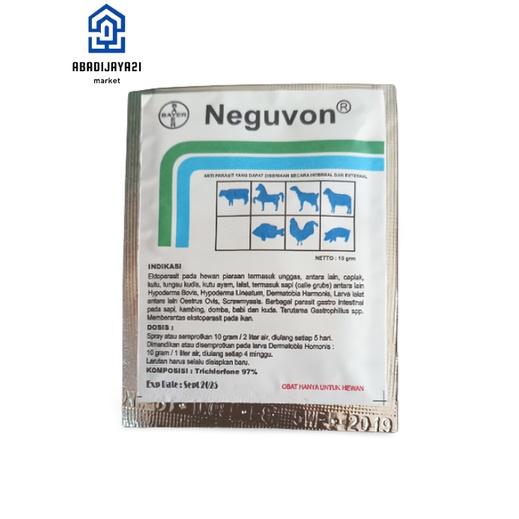 NEGUVON OBAT KUTU HEWAN TERNAK SAPI KAMBING AYAM BABI