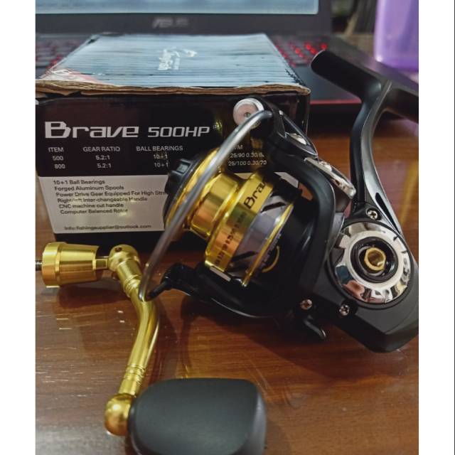 Kartinifishing REEL UL POWERHANDLE MURAH ANYFISH BRAVE 500