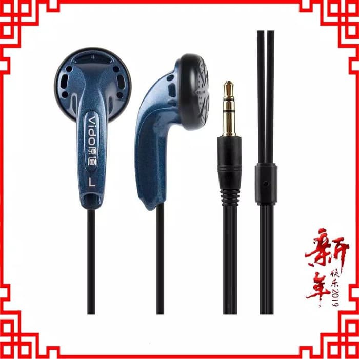 Earphone VIDO Earbud With Mic / Non Mic Headset Recommended Kere Hore