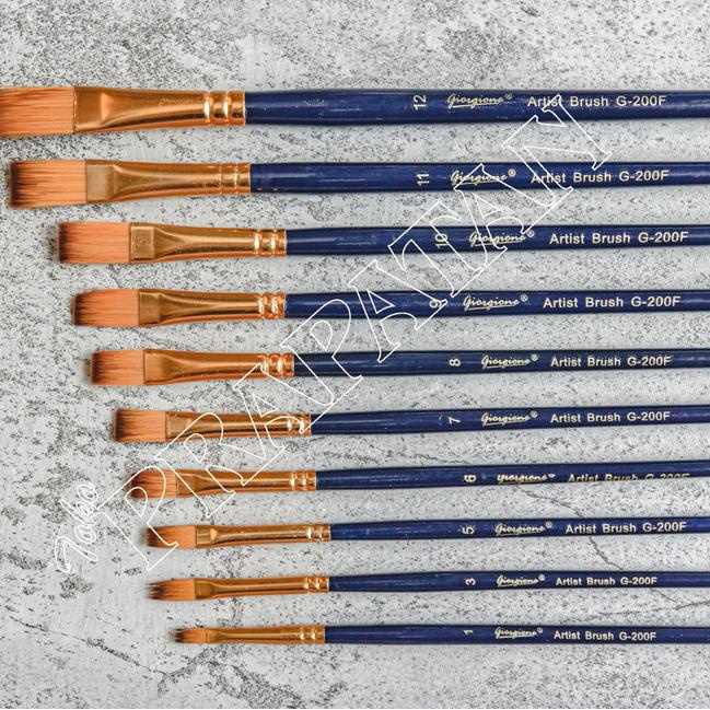

➴ Kuas Lukis Giorgione Round / Flat Brush Set G-220F / G-200R / G-5400R - G-200F ✼