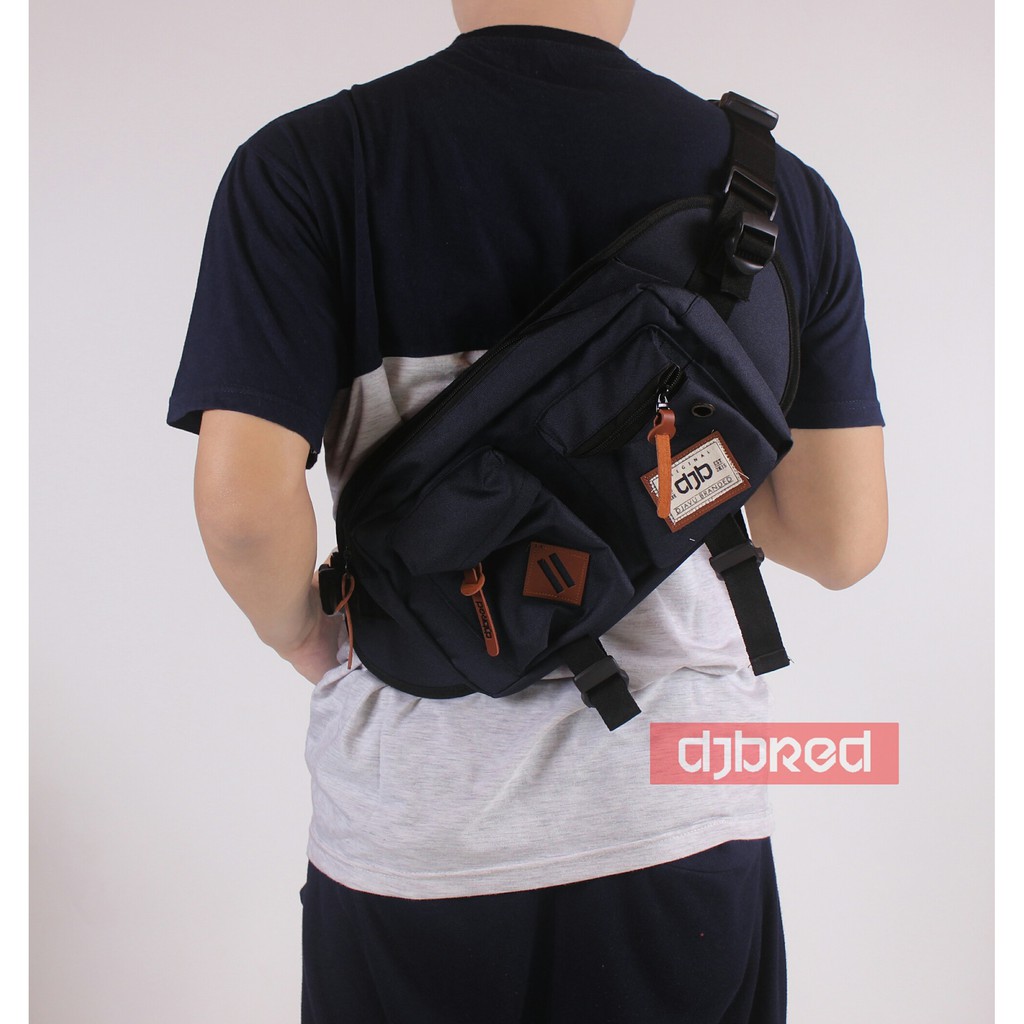 Tas Slingbag Original Djavu Branded DJEBRED - biru navy