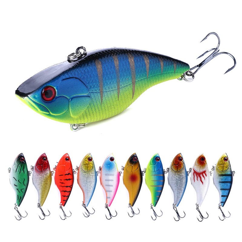 HENGJIA 1pcs 7.5cm 18g Crankbait umpan vib pancing