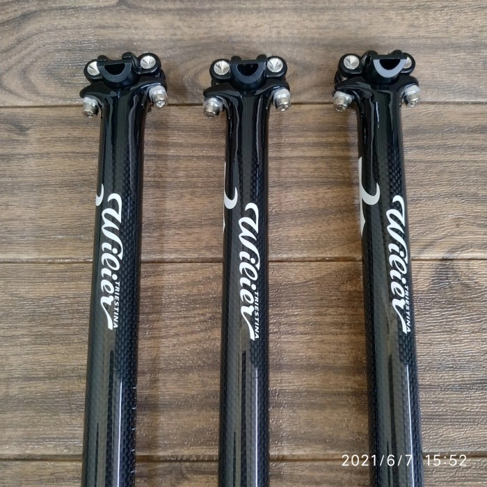 Triestina Wilier Seatpost Carbon 27.2 mm Lurus 3k Glossy