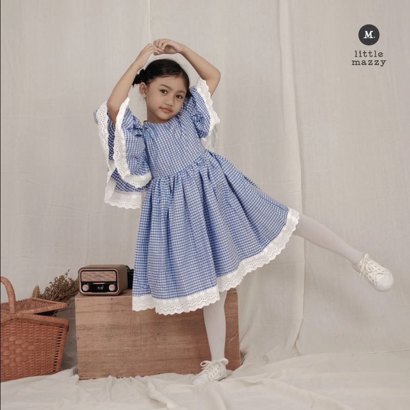 Dress anak - Blue Gingham Dress