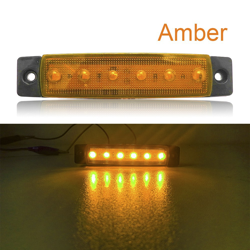 1 pc merah Kuning putih biru green 12/24 V 3 SMD LED Auto Mobil Bus Truk Truk Lorry Side Marker Led Trailer Lampu Belakang Side Lamp