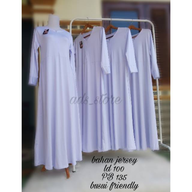 Gamis polos putih gamis murah