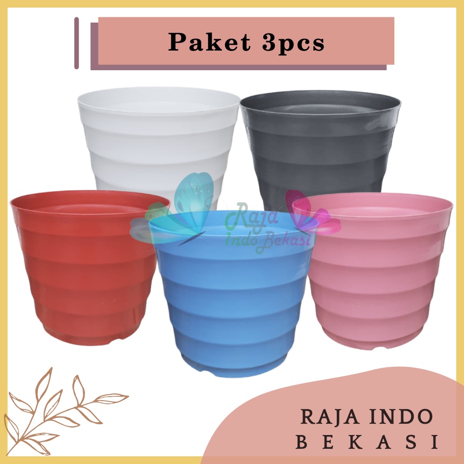 Paket 3pcs Pot King Mado 37 Putih Merah Bata Coklat Terakota Teracota Teraccota Diameter Atas 30 Cm Garden Of Love Pot Plastik Besar Jumbo 40 50 60 Cm Untuk Tanaman Murah Grosir