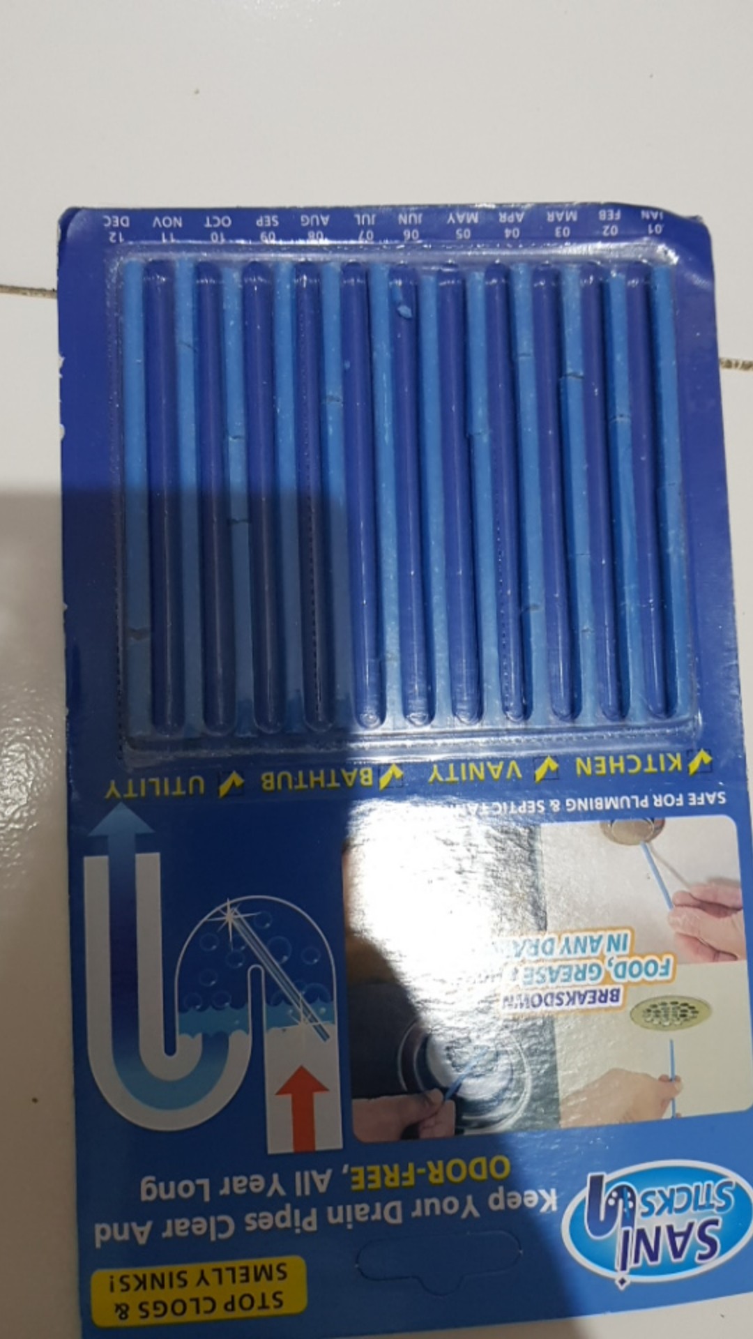 Sani Stick Pembersih Saluran Air Anti Tersumbat Stik Bersih Pipa Bau Cleaner Deodorizer Saluran Unik