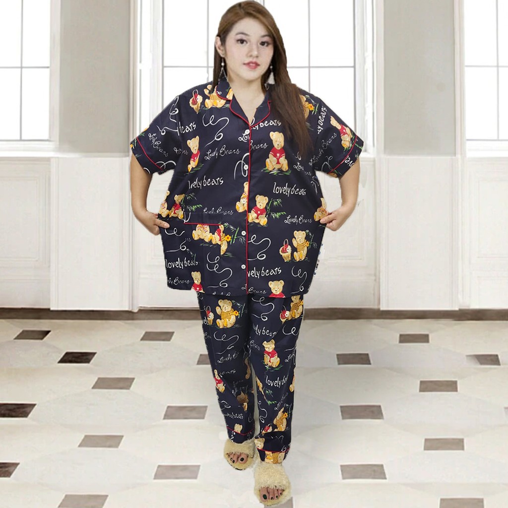 PIYAMA CP JUMBO SIZE XXL/KARAKTER/PIYAMA CPJUMBO STARMOON/BAJU TIDUR-LONERY BEAR