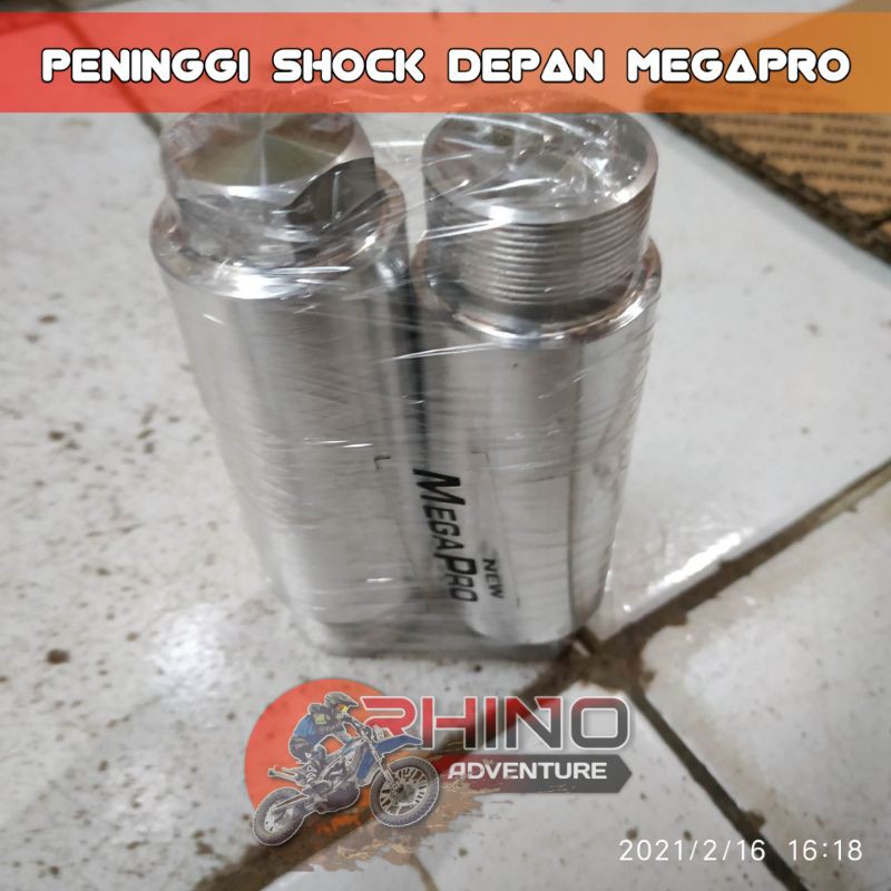 Peninggi Shock Depan Megapro modif Trail