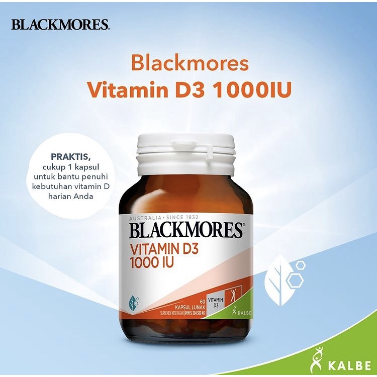 BLACKMORES VITAMIN D3 1000IU / 60 KAPSUL