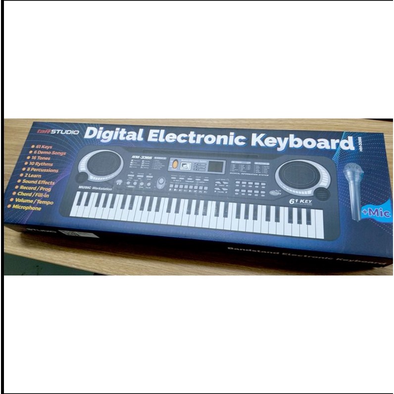 Keyboard Electronic 61 Keys Digital Keyboard Electronic + Microphone / Harga Grosir...!!!