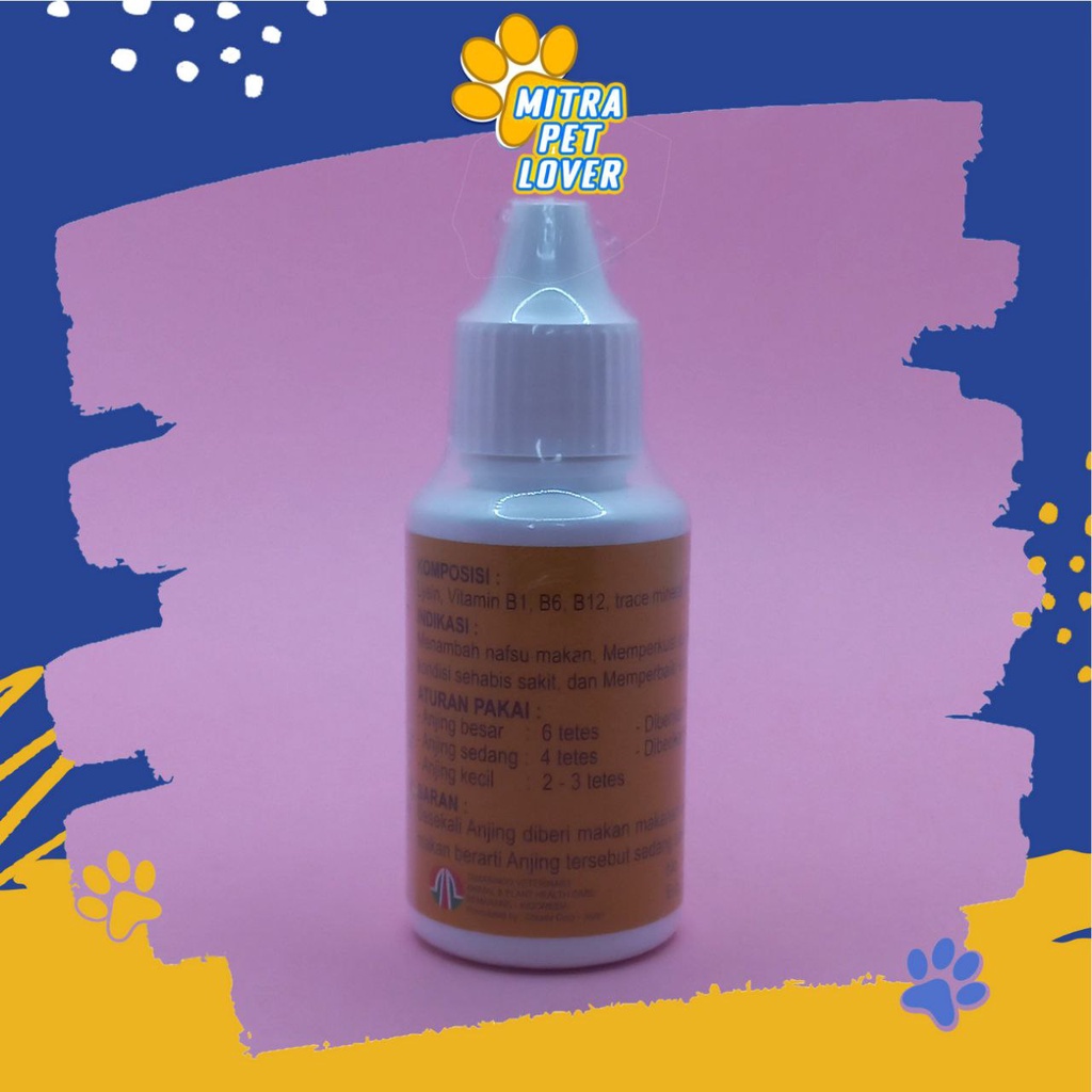 VITAMIN NAFSU MAKAN ANJING - STIMULO DOG 30 ML ORIGINAL - SUPLEMEN PENGGEMUK DOG PUPPY GEMUK AMAN AMPUH IMUN SEHAT ANTI STRESS STRES PET ANIMAL HEALTHCARE AND VETERINARY TAMASINDO OBAT KESEHATAN DAN VITAMIN TERNAK HEWAN BINATANG PELIHARAAN MITRAPETLOVER