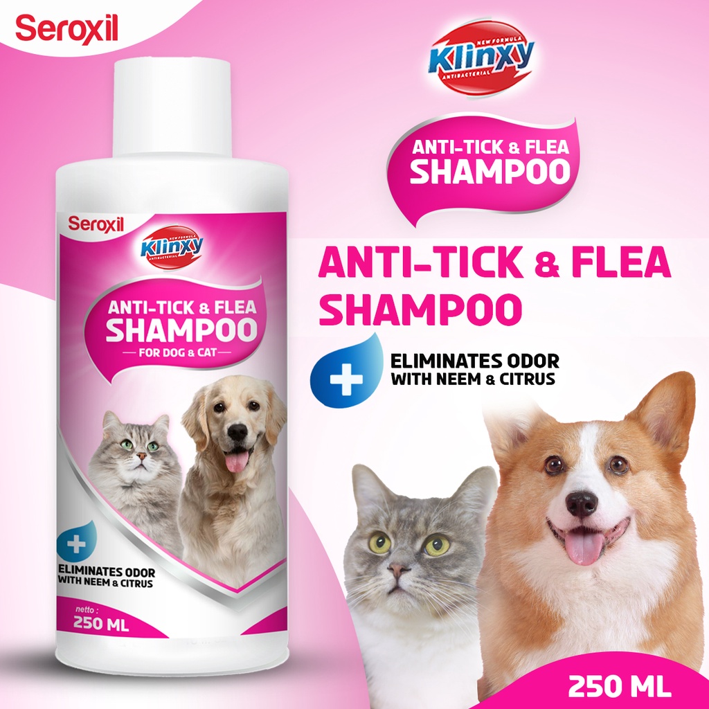 KLINXY Dog &amp; Cat Pet Shampoo / Shampo Kutu Hewan Anjing Kucing 250ml