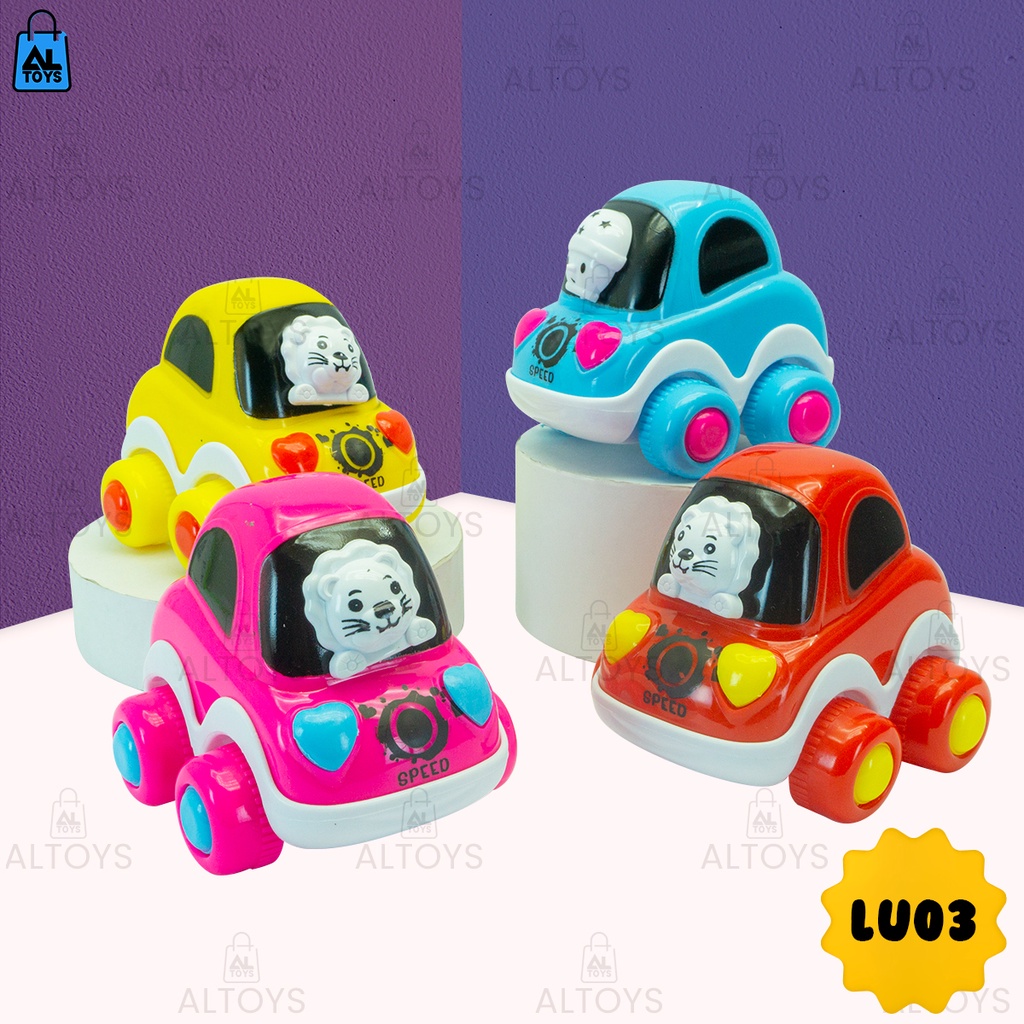 Mainan Mobil Cartoon Animal Moving Lucu / Mainan Mobil Mobilan Kartun LU02