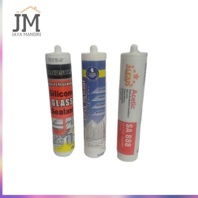 

Lem Kaca Putih - Hitam - Clear 300ml / Sealent Sillicone / Lem Aguarium / Lem Serbaguna