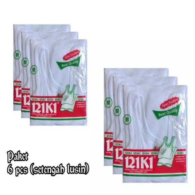 6 PCS Singlet Pria Laki-Laki / Kaos Kutang Pria Laki / Singlet Murah Berkualitas