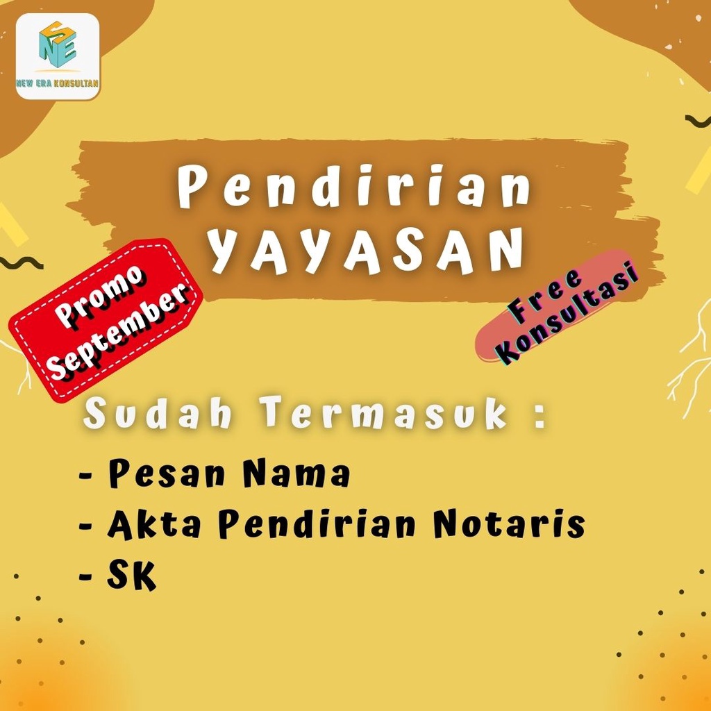 

PROMO SEPTEMBER PENDIRIAN YAYASAN