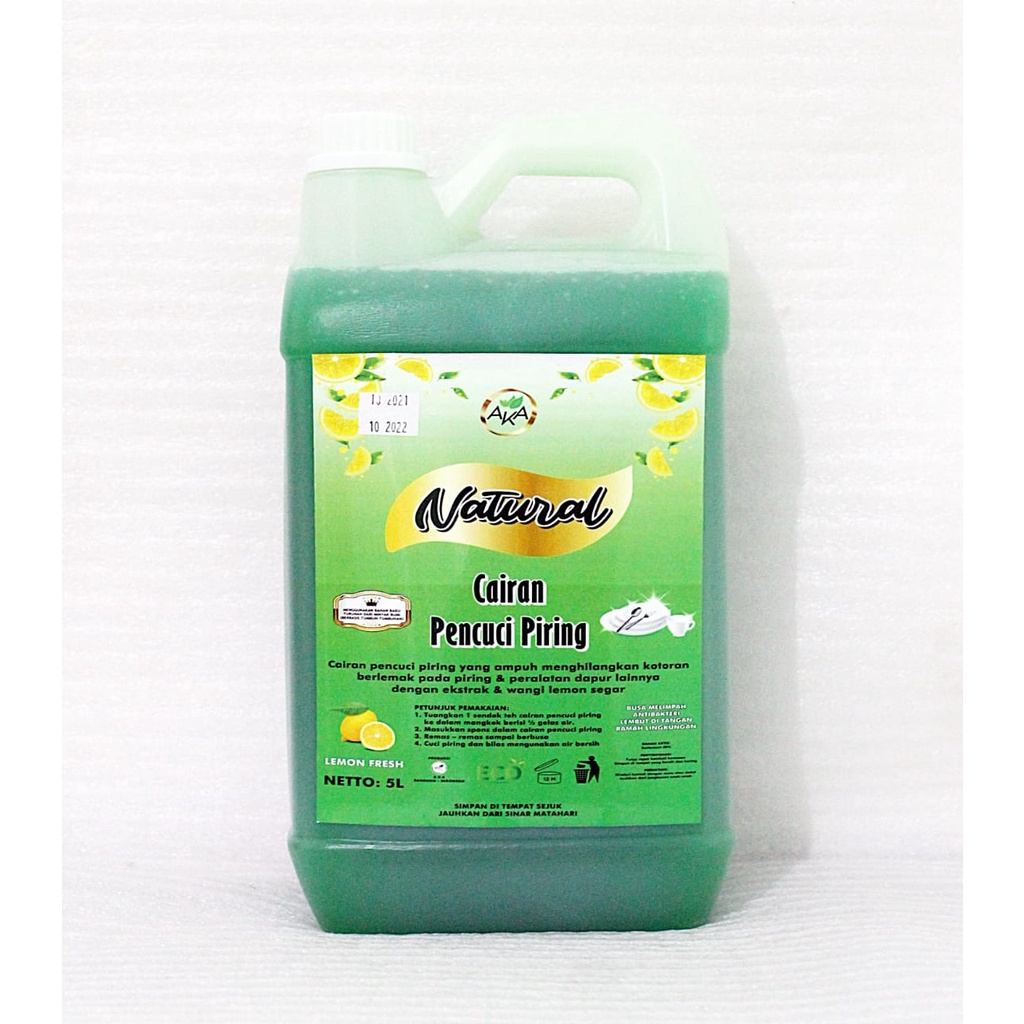 Sabun Cuci Piring Natural Wangi Lemon Fresh 5 Liter