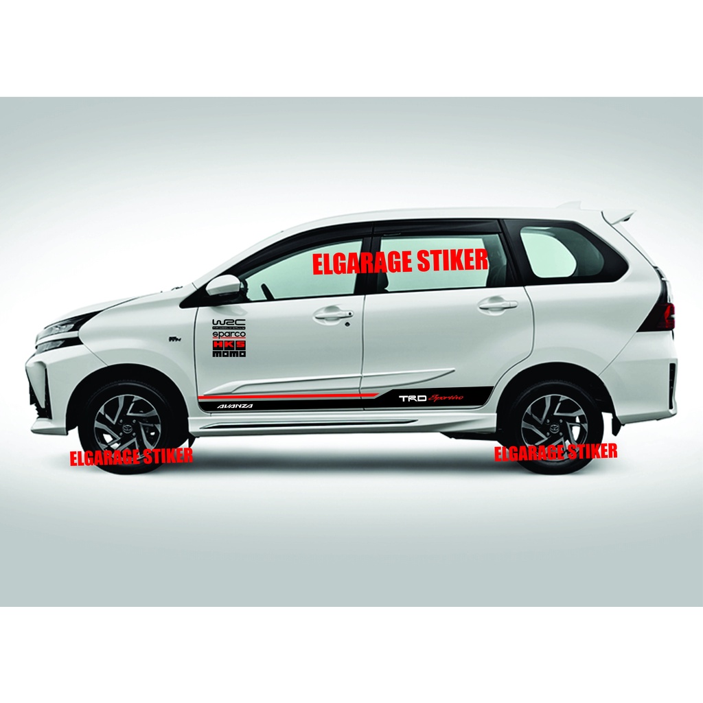 Stiker mobil toyota avanza stiker list mobil avanza stiker strip avanza stiker avanza keren