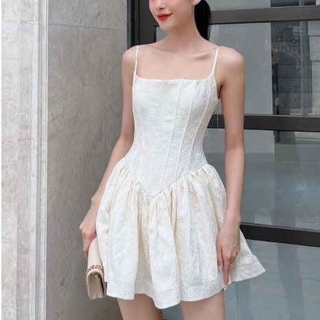 【AMY J】French Vintage  A-Line Corset  Condole Belt  Mini Dresses 7399