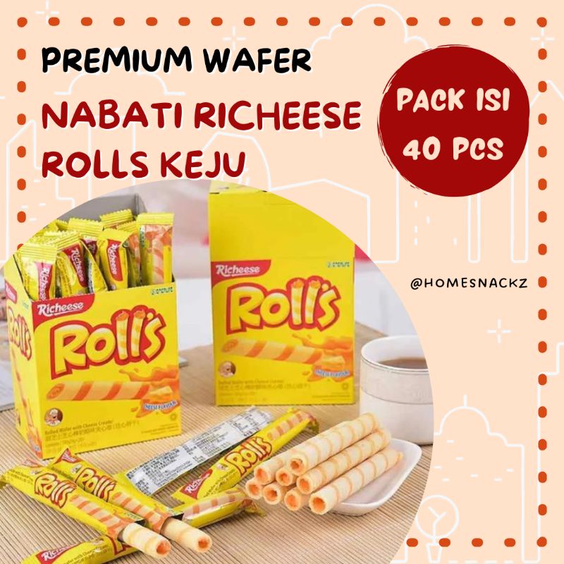 

300GR NABATI RICHEESE ROLLS KEJU/ SNACK CEMILAN VIRAL KILOAN ORIGINAL