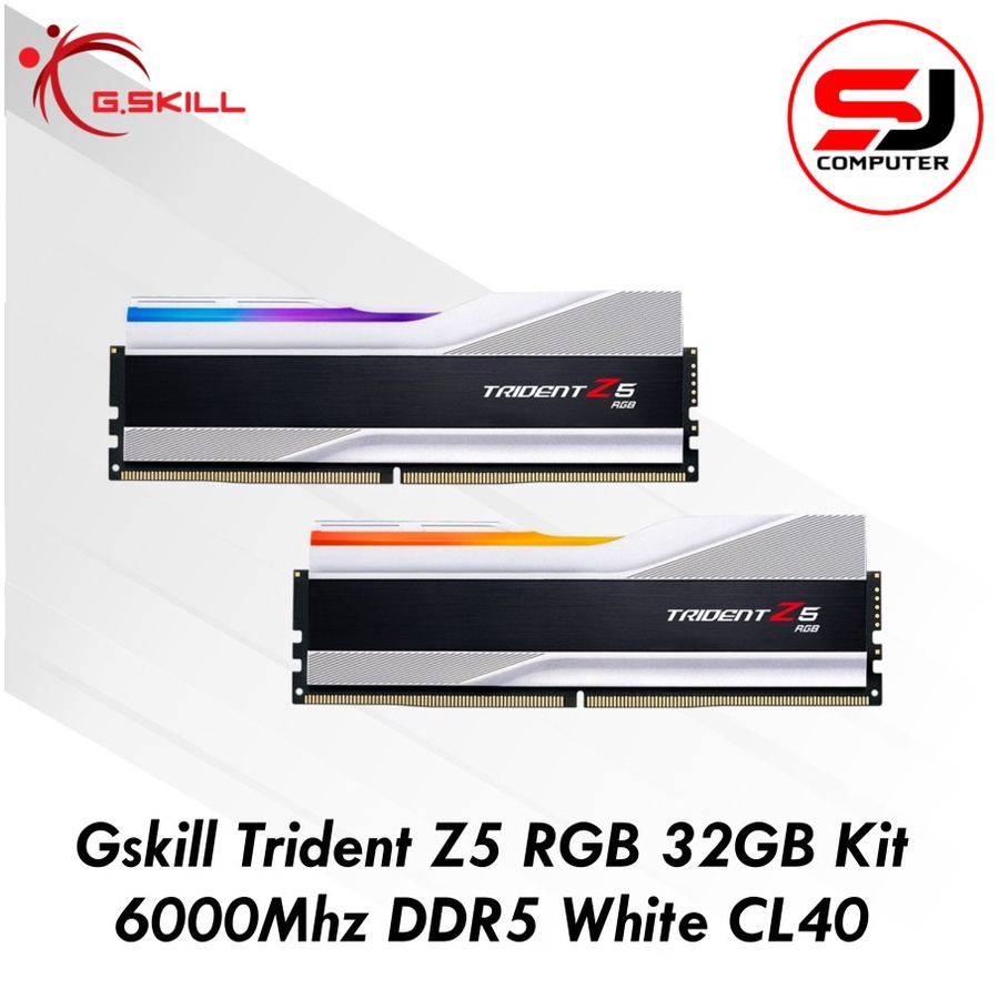 Ram Gskill Trident Z5 RGB 32GB Kit 6000Mhz DDR5 White CL40 1.35V