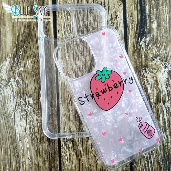 CASE PREMIUM SOFTCASE HARDCASE ANTICRACK STRAWBERY 2 IPHONE 11 PRO