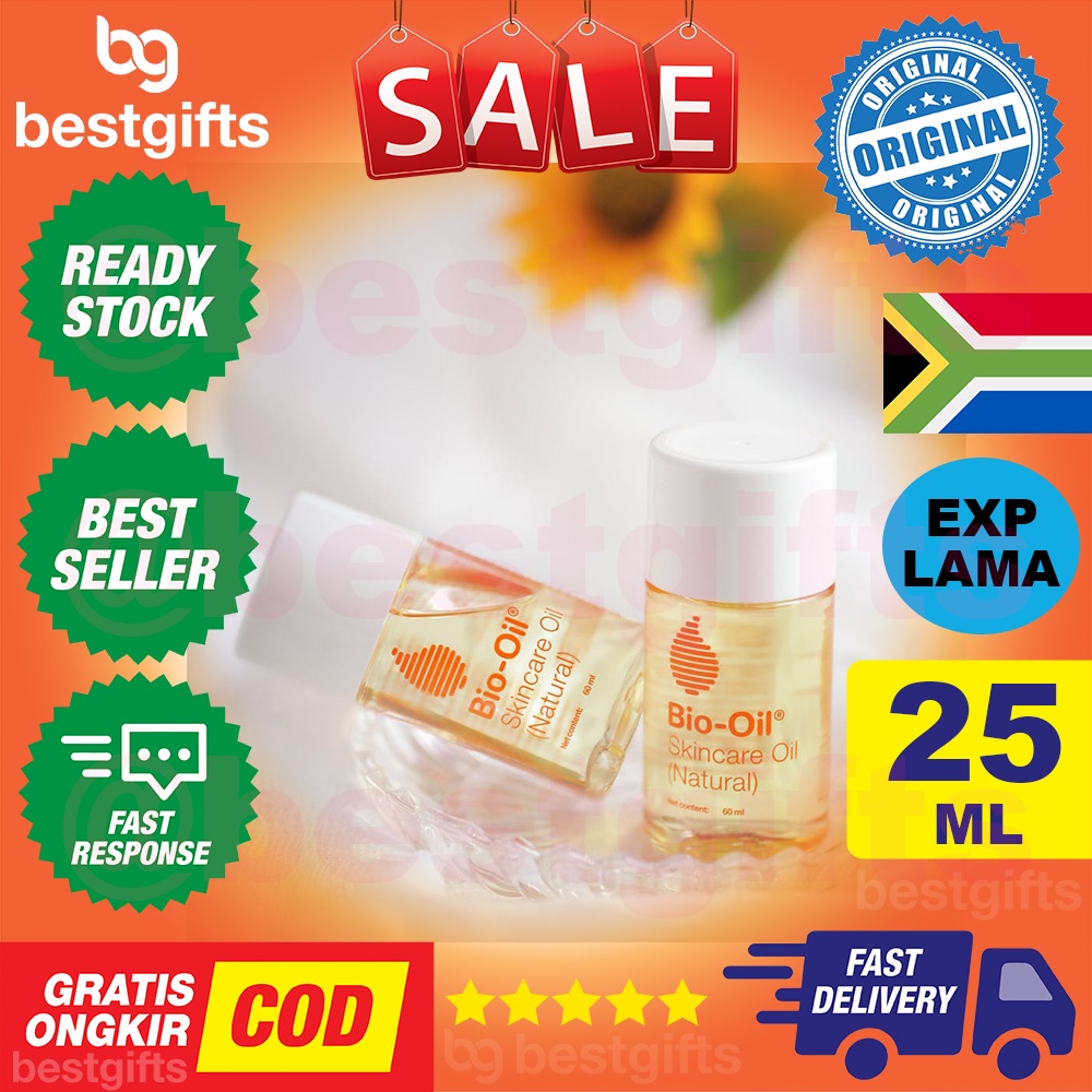 BIO OIL NATURAL SKINCARE OIL 25ML BIOOIL SKIN CARE WARNA KULIT TIDAK MERATA KERING KERUTAN WAJAH 25 ML