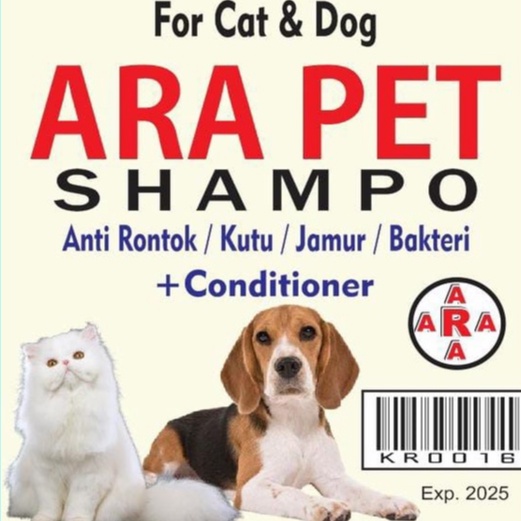 Shampoo &amp; conditioner kucing dan anjing anti rontok / kutu / jamur 1 liter LAVENDER