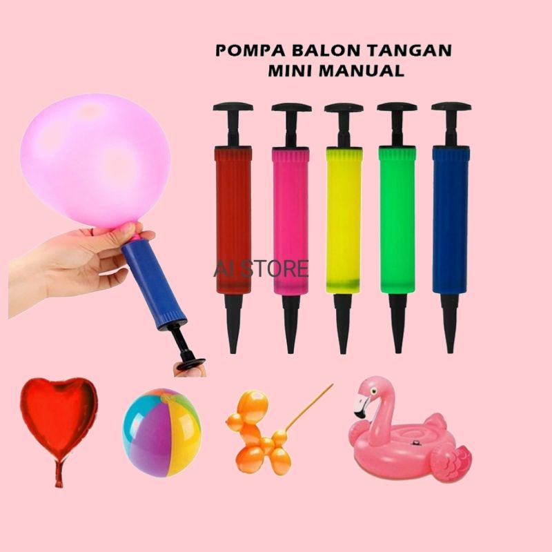 Pompa Pelampung  Tangan Manual / Pompa Balon Bola Manual Hand Pump Portable