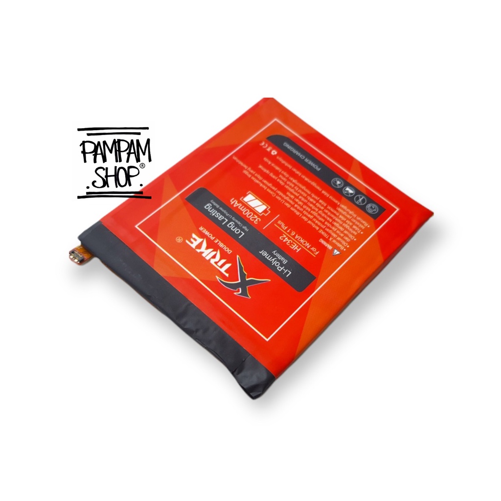 Baterai XTRIKE Double Power Original Nokia 6.1 Plus 5.1 X5 X6 HE342 6.1+ 5.1+ Batre Batrai Battery Ori Handphone HP