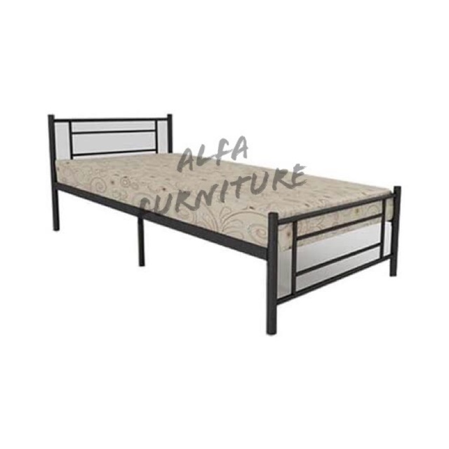 Ranjang Single Modern Minimalis Square Orbitrend Ukuran Kasur 90x200 Cm