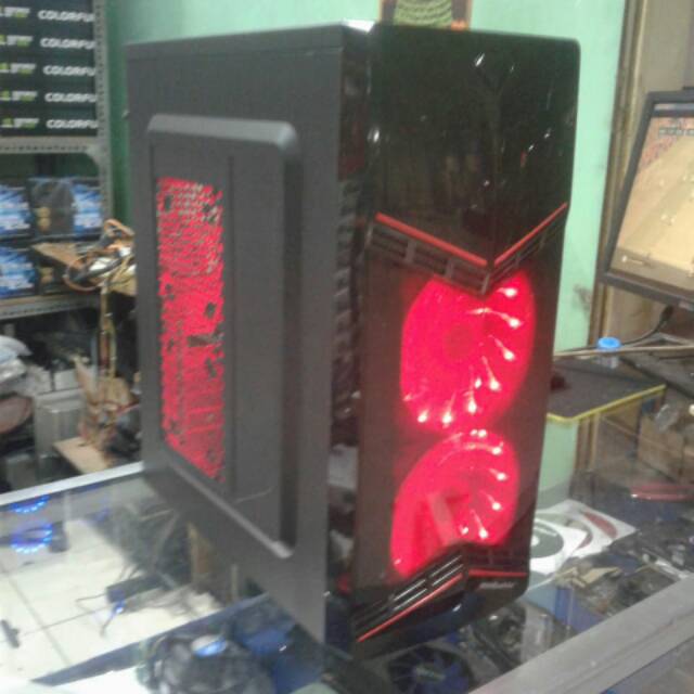 Cpu gaming Core i5 3470 LED 19 siap pakai