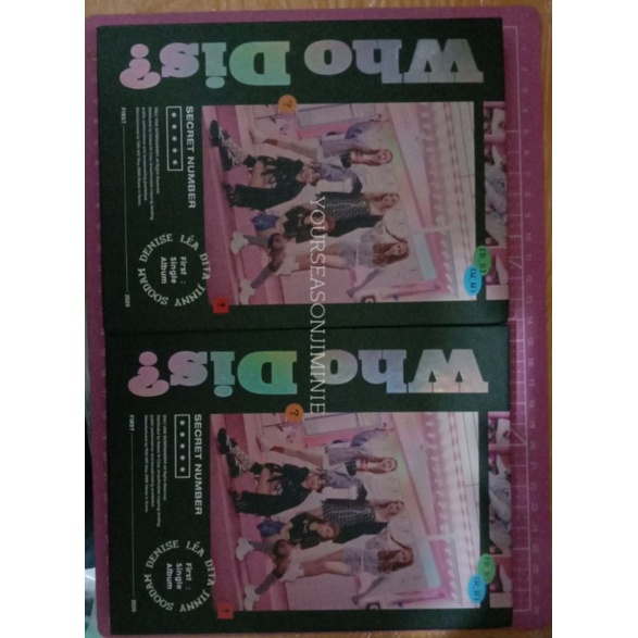 album only secret number who dis (BOOKED)