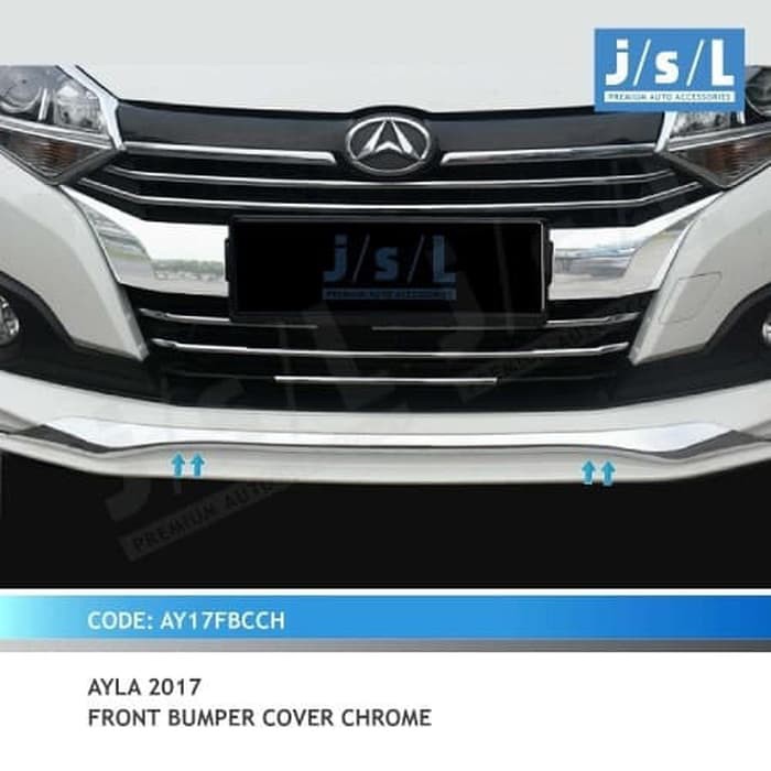 List Bumper Depan New Ayla 2017 Chrome