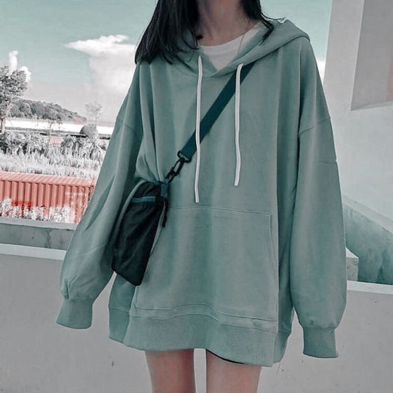 NATURAL HOODIE SWEATER WANITA - PRIA / SWEATER UNISEX / HOODIE POLOS Big size Jumbo Besar XL XXL XXXL 2XL 3L Korean Style