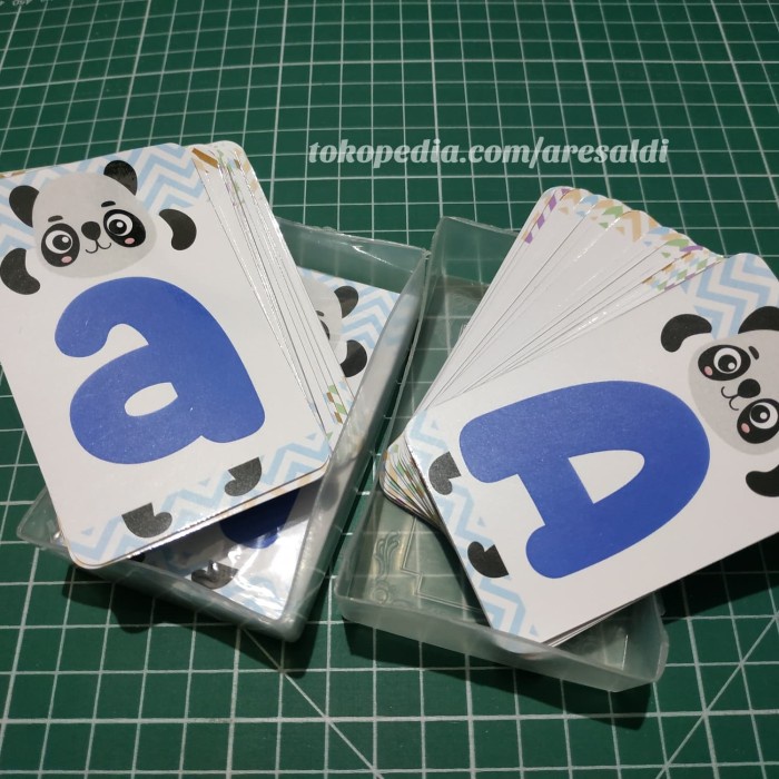 

(TERLARIS) flash card Abjad kartu edukasi bermain anak kado paud tk
