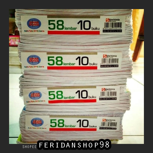 

FS184 BUKU TULIS SEKOLAH BUKU TULIS SIDU ATK 58 LEMBAR BY FERIDANSHOP98