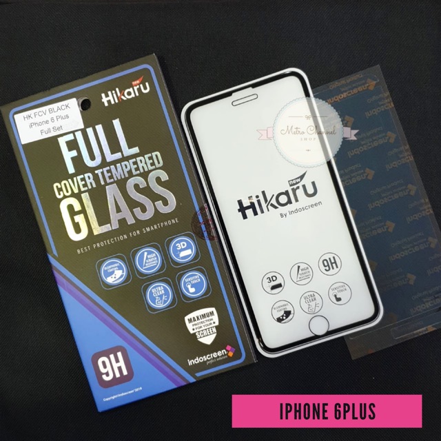 Tempered Glass Full Cover [ Free Anti Gores Belakang ] HIKARU INDOSCREEN